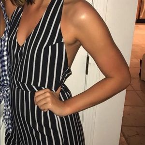 Striped jumpsuit